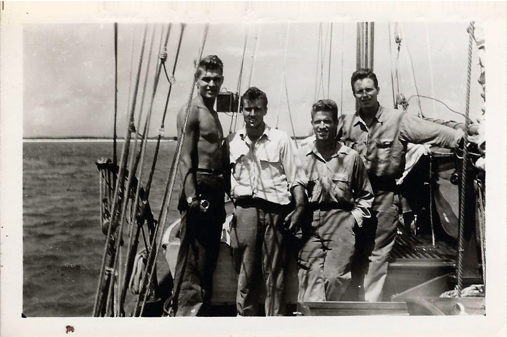 Dave Honey, Dick Honey,Brian Dunne and Mace Hallock, 1946